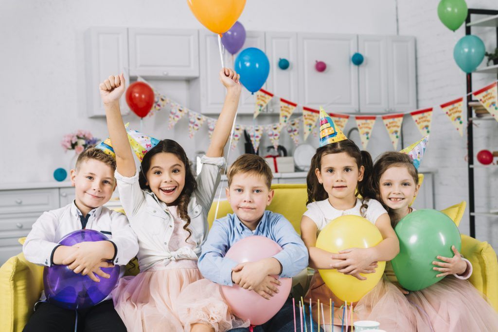 kids at a birthday party